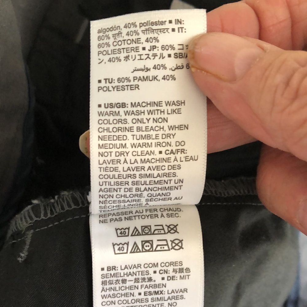 Amazon Essentials Mens Pants Size 35x30 Gray GUC - Picture 6 of 7